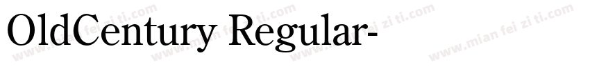 OldCentury Regular字体转换